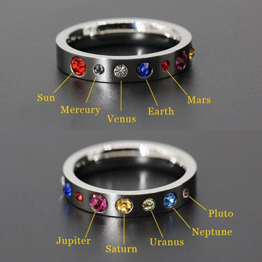 Solar System Titanium Steel Ring-Your Soul Place